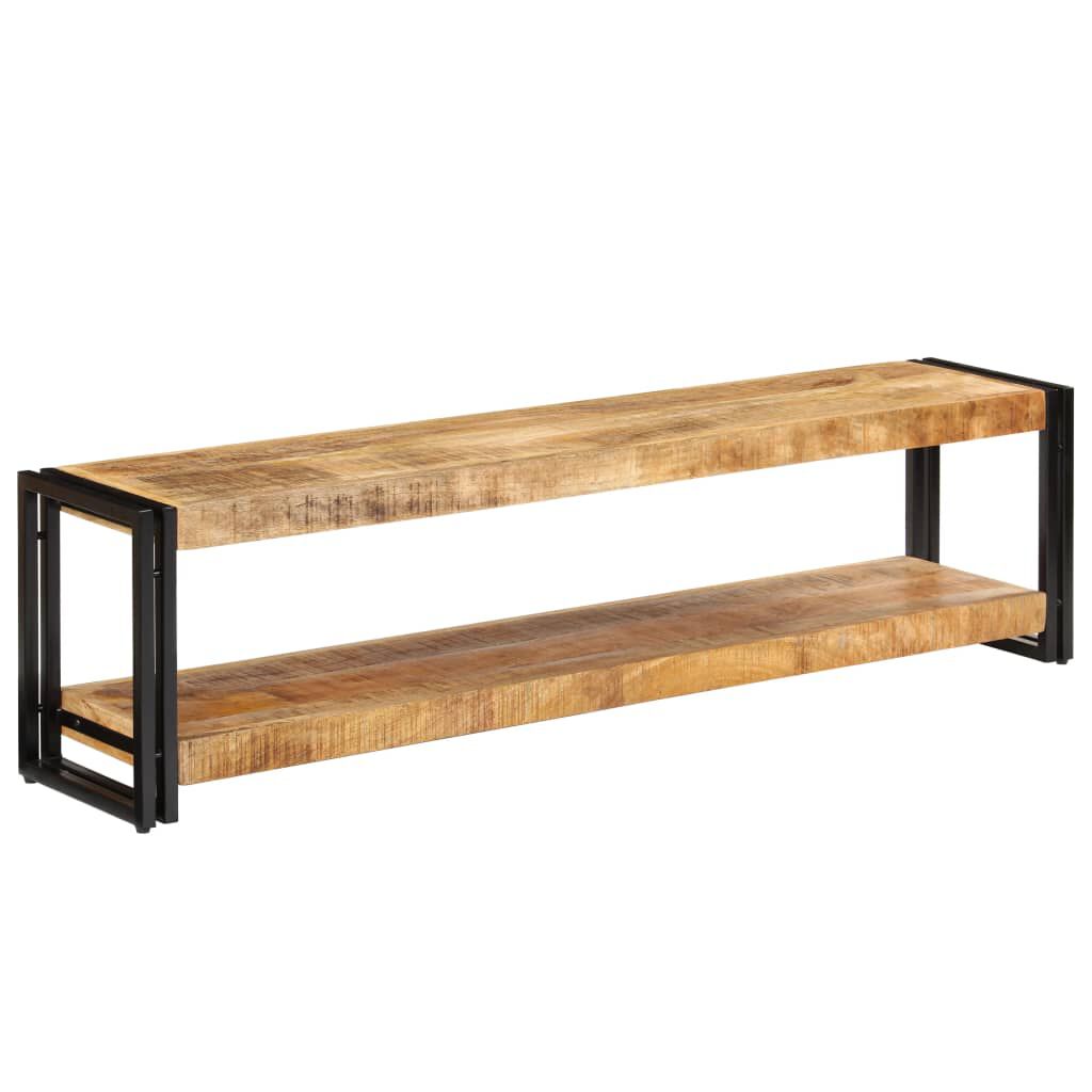 TV-Schrank Mango Massivholz 150x30x40 cm rustikaler Look für Wohnzimmer TV-Schrank Mango Massivholz 150x30x40 cm rustikaler Look für Wohnzimmer