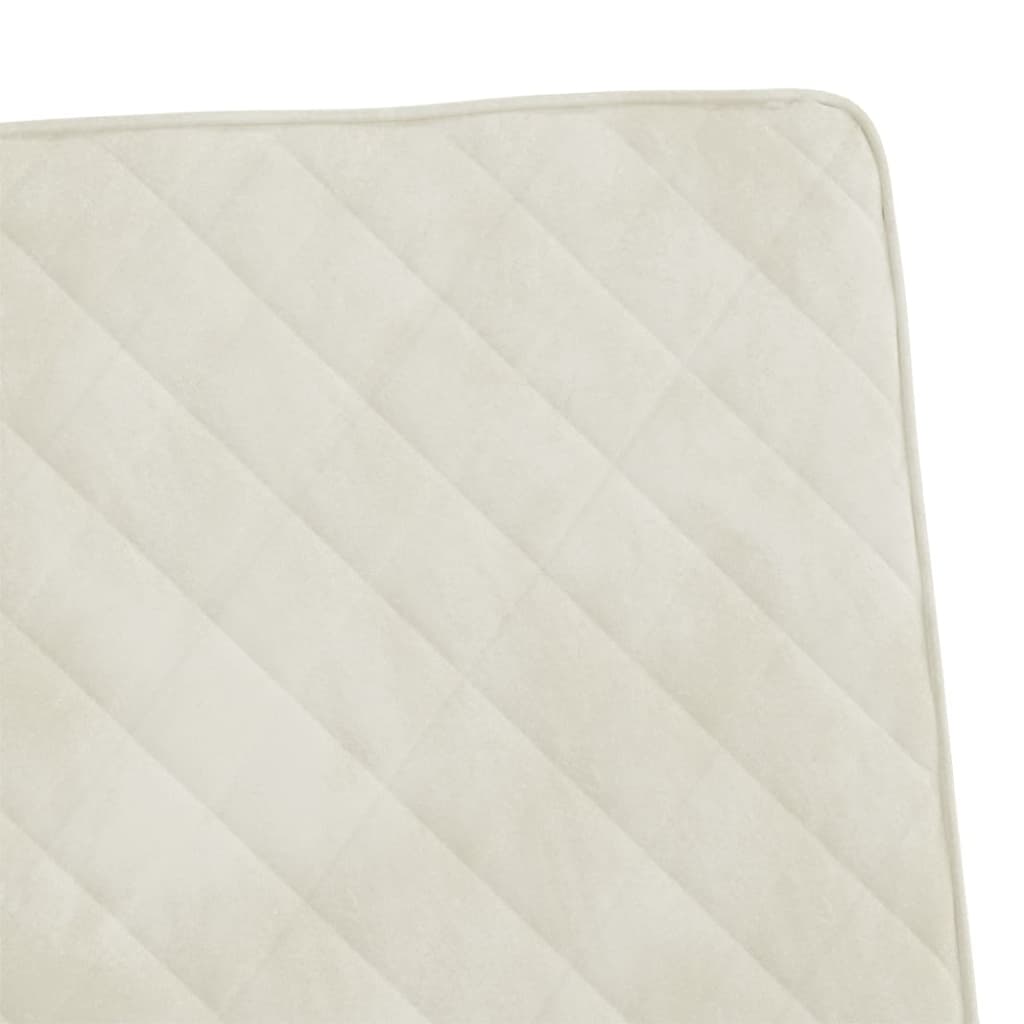 Polsterstuhl Esszimmerstuhl Freischwingerstuhl Stuhl Creme Samt Metallgestell Polsterstuhl Esszimmerstuhl Freischwingerstuhl Stuhl Creme Samt Metallgestell