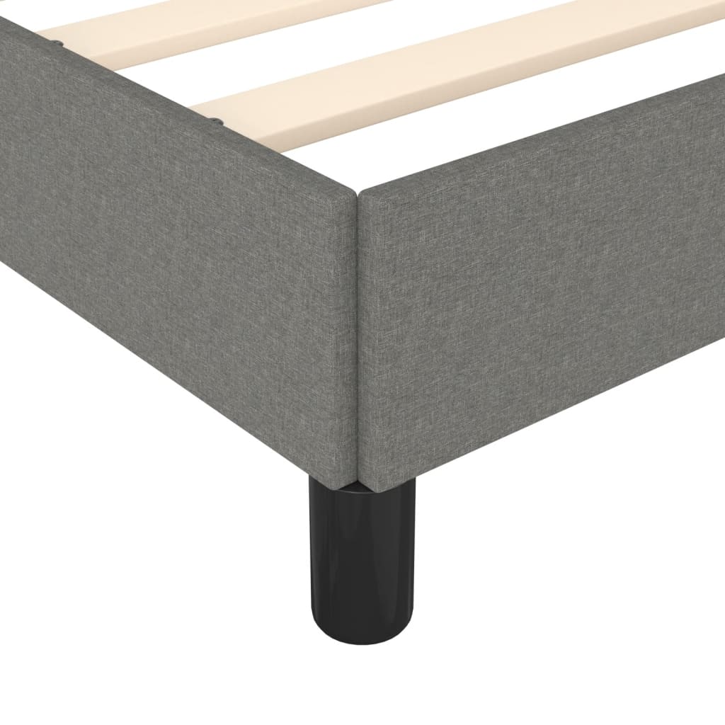 Bettgestell Dunkelgrau 90x200 cm ohne Matratze Stilvoll Stabil Funktional Bettgestell Dunkelgrau 90x200 cm ohne Matratze Stilvoll Stabil Funktional