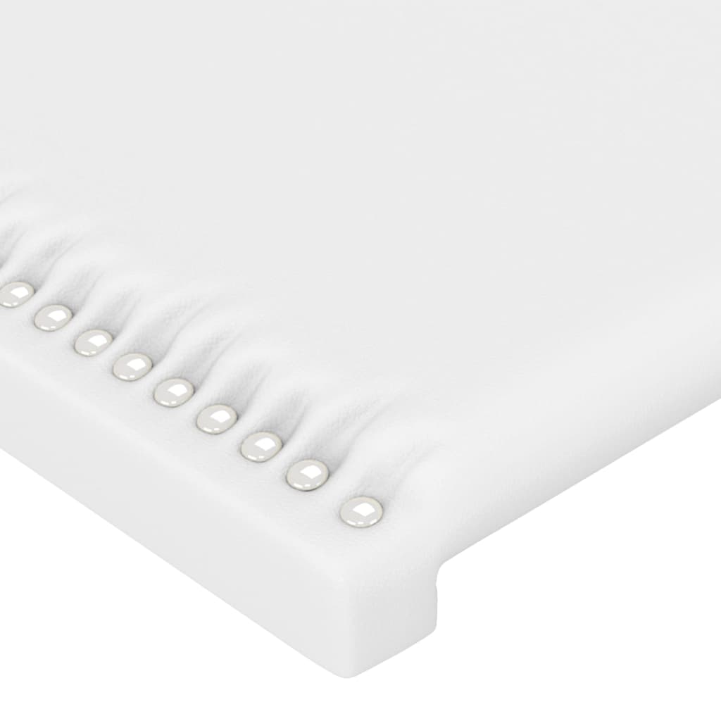 Kopfteile Bett 2er Set Weiß 72x5x78/88 cm Kunstleder für modernes Schlafzimmer Kopfteile Bett 2er Set Weiß 72x5x78/88 cm Kunstleder für modernes Schlafzimmer