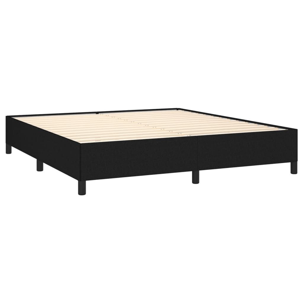 Bettgestell Schwarz 160x200 cm ohne Matratze mit Stoffbezug modern edel Bettgestell Schwarz 160x200 cm ohne Matratze mit Stoffbezug modern edel