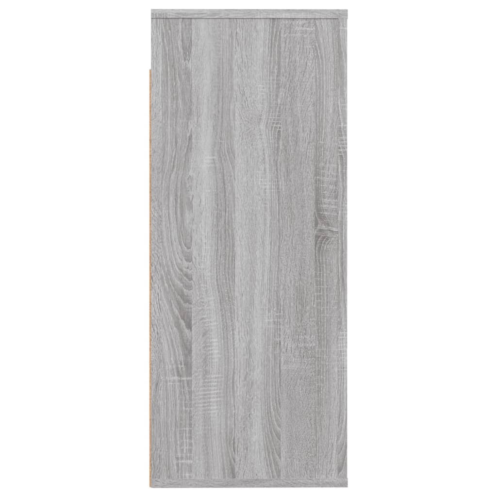 Wandschrank Hängeschrank Wandregal Grau Sonoma 80 x 33 x 80 cm Stauraumschrank