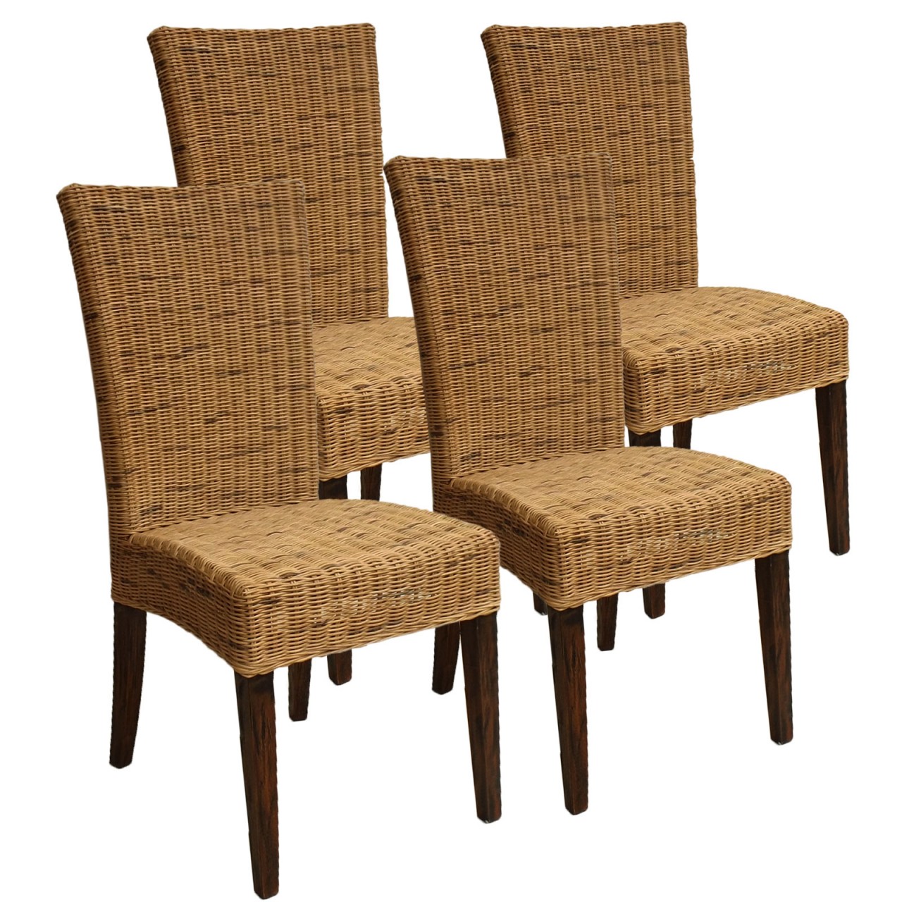 Esszimmer Stühle Rattanstühle Esstisch Stühle Wintergarten Cardine 4 Stück cabana Korbstühle Esszimmer Stühle Rattanstühle Esstisch Stühle Wintergarten Cardine 4 Stück cabana Korbstühle