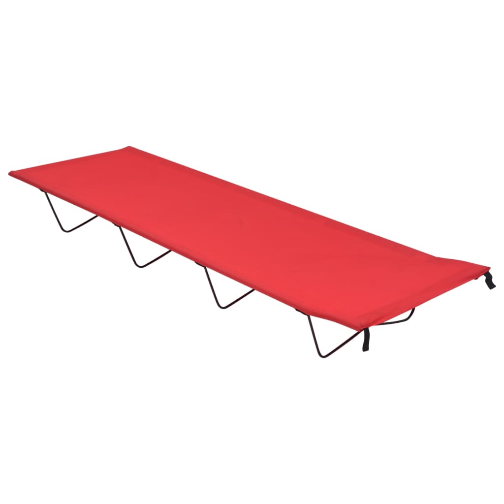 Campingbetten 2 Stk. Rot 180 x 60 x 19 cm Oxford-Stoff Stahl Leicht Zusammenklappbar