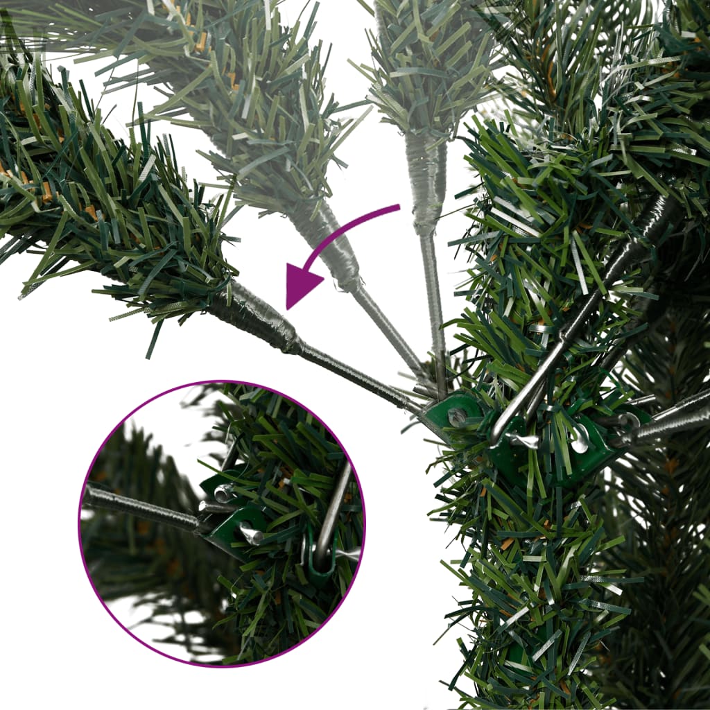 Künstlicher Weihnachtsbaum mit Echtholz, Zapfen Grün 180cm Baum Naturgetreu Künstlicher Weihnachtsbaum mit Echtholz, Zapfen Grün 180cm Baum Naturgetreu