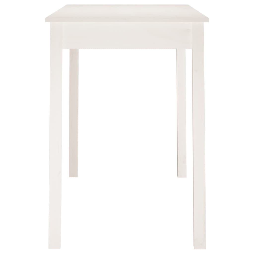 Esstisch Weiß 110x55x75 cm Massivholz Kiefer für modernes Esszimmer Esstisch Weiß 110x55x75 cm Massivholz Kiefer für modernes Esszimmer