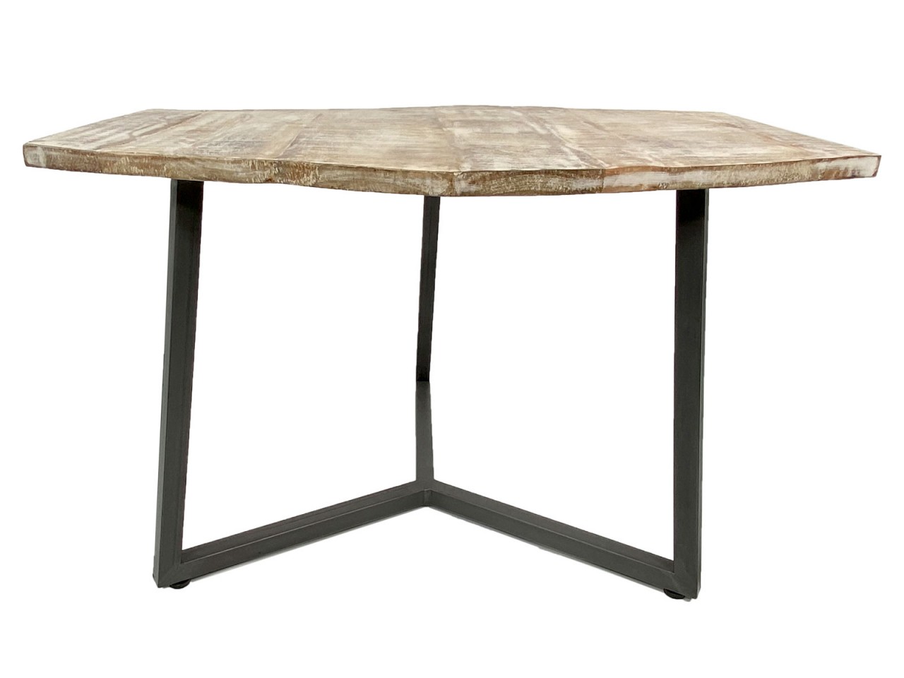 Couchtisch 74 x 56 cm nachhaltig Wohnzimmer Tisch Beistelltisch Lyon Metall-Gestell