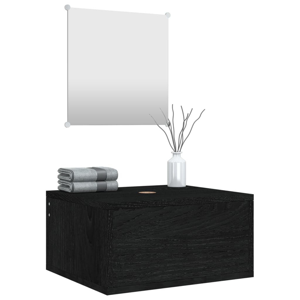 Badmöbel Set 2-teilig schwarz Holzwerkstoff ideal für jedes Badezimmer modern Badmöbel Set 2-teilig schwarz Holzwerkstoff ideal für jedes Badezimmer modern