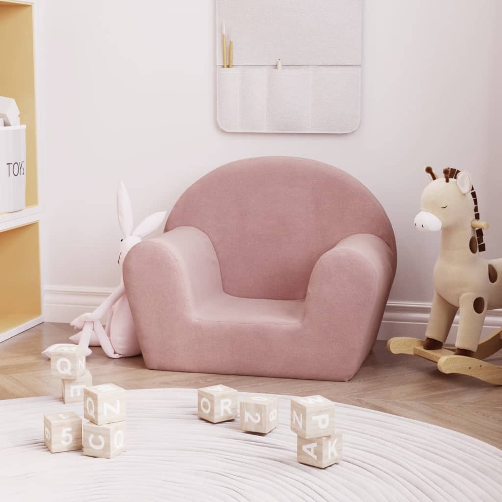 Kindersofa Rosa Weich Plüsch gemütlich und kuschelig Kinderzimmer Spielzimmer Kindersofa Rosa Weich Plüsch gemütlich und kuschelig Kinderzimmer Spielzimmer