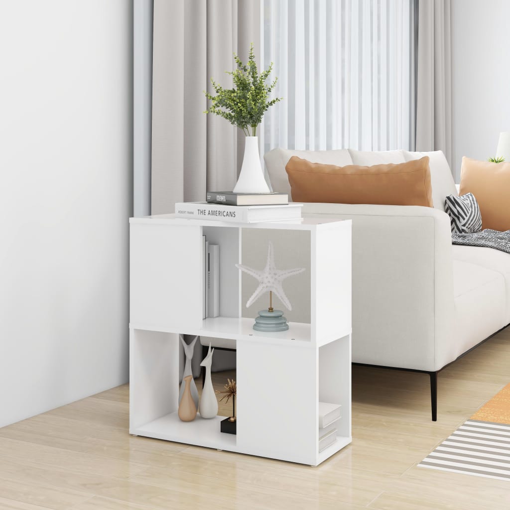 Bücherschrank Weiß 60x24x63 cm Holzwerkstoff Regal Aufbewahrungsschrank Standregal Bücherregal Modern Bücherschrank Weiß 60x24x63 cm Holzwerkstoff Regal Aufbewahrungsschrank Standregal Bücherregal Modern