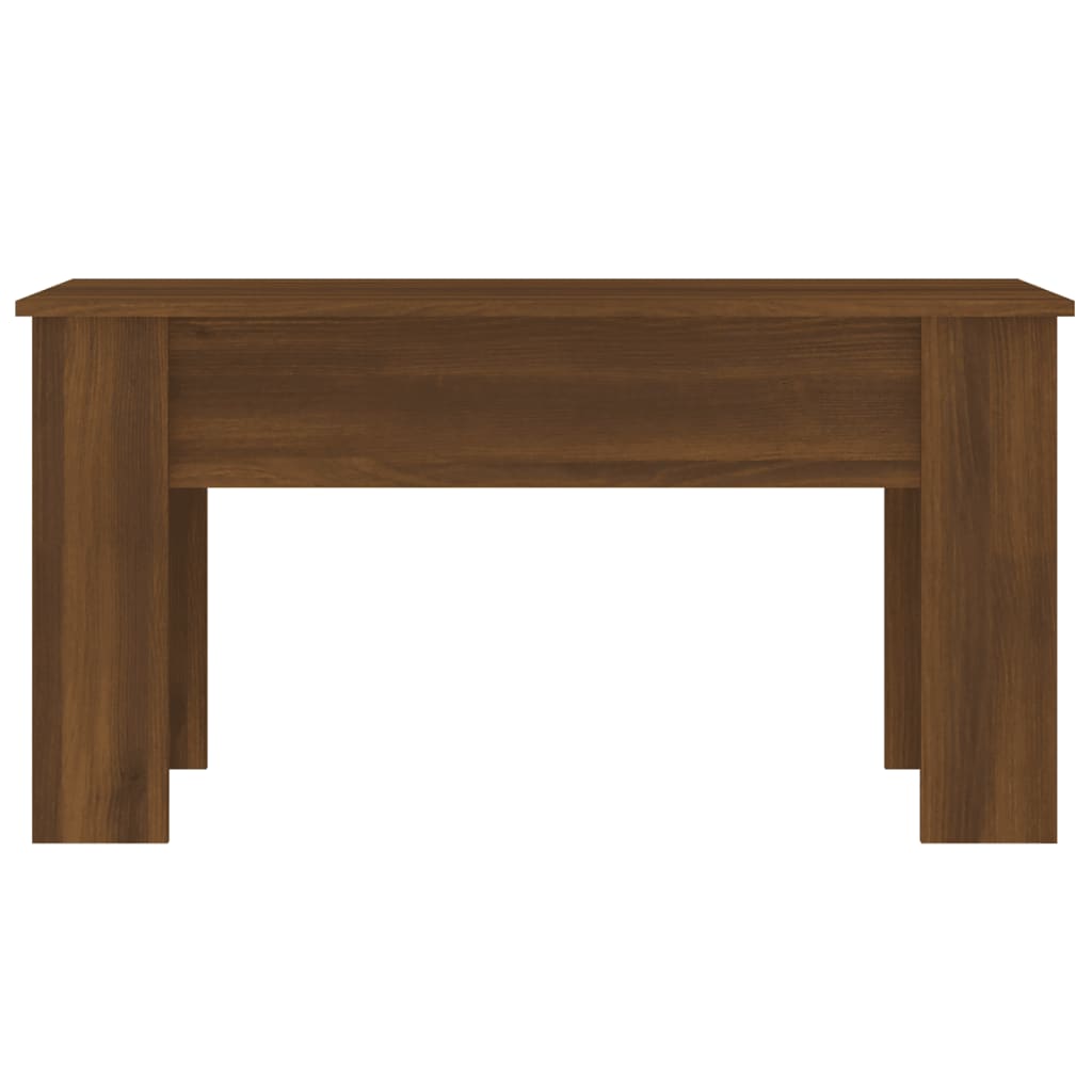 Couchtisch Eichenoptik Höhenverstellbar 101x49x52 cm mit Stauraum