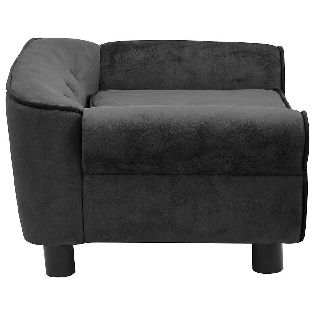 Hundesofa Dunkelgrau 72x45x30 cm weich gepolstert mit Plüschbezug pflegeleicht Hundesofa Dunkelgrau 72x45x30 cm weich gepolstert mit Plüschbezug pflegeleicht