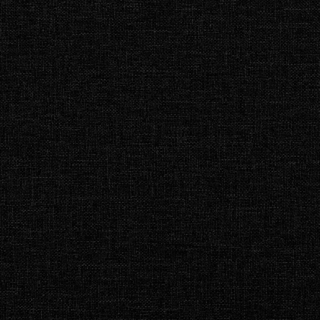 Bettgestell Schwarz 90x190 cm mit Kopfteil mehr Komfort Zeitloses Stoffdesign Bettgestell Schwarz 90x190 cm mit Kopfteil mehr Komfort Zeitloses Stoffdesign