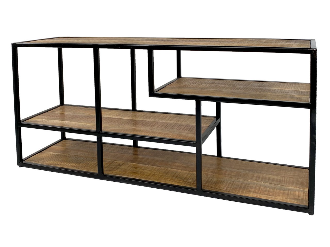 Standregal Raumteiler Bücher Regal Medienregal Bücherbord 130x60x36cm Liverpool Metall-Gestell schwa Standregal Raumteiler Bücher Regal Medienregal Bücherbord 130x60x36cm Liverpool Metall-Gestell schwa