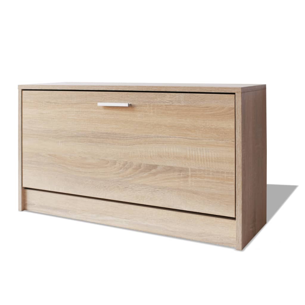 Schuhbank aus Eiche 80x24x45 cm ideal für Flur Eingangsbereich praktisch robust