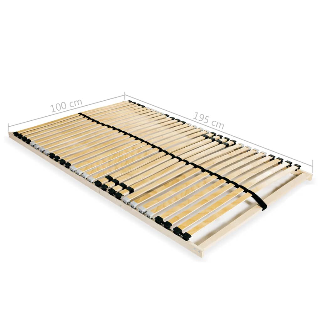 Lattenrost 100x200 cm 28 flexible Latten mit 7 Komfortzonen für besseren Schlaf Lattenrost 100x200 cm 28 flexible Latten mit 7 Komfortzonen für besseren Schlaf