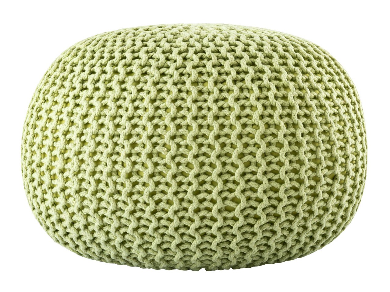 Sitzpouf ø55cm Pouf Strickhocker Strickpouf PREMIUM Innen Terrasse Pool Garten nachhaltig