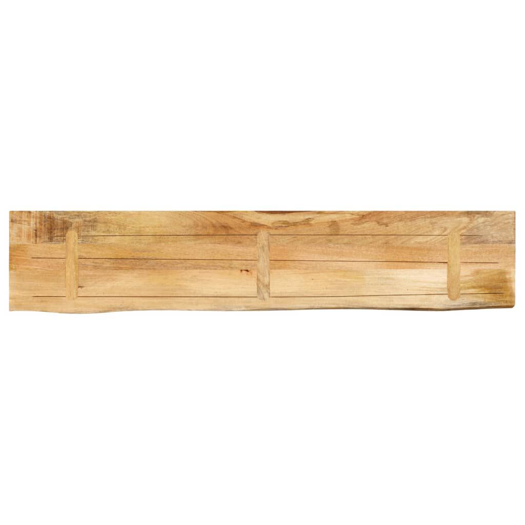 Tischplatte Mango Massivholz 160x30 cm mit natürlicher Baumkante rustikal Tischplatte Mango Massivholz 160x30 cm mit natürlicher Baumkante rustikal