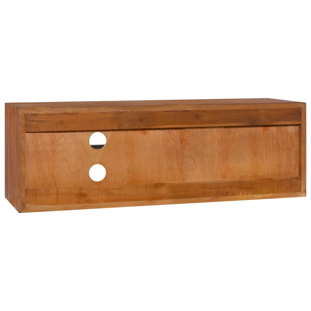 TV-Wandschrank Teakholz 90x30x30 cm massiv