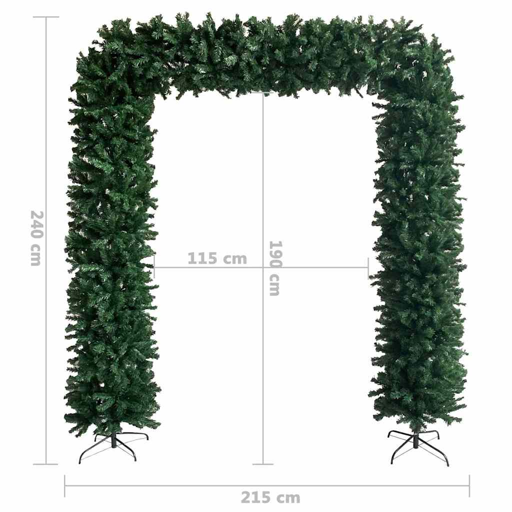 Weihnachten Tannengrün Girlande Outdoor Indoor Eingangsbogen Deko Grün 240cm