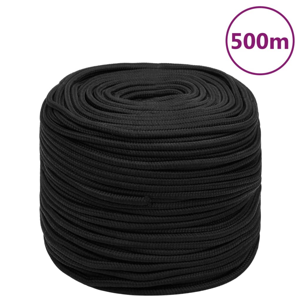 Bootsseil Bootstau  schwarz 8 mm 500 m Polypropylen wetterfest robust langlebig