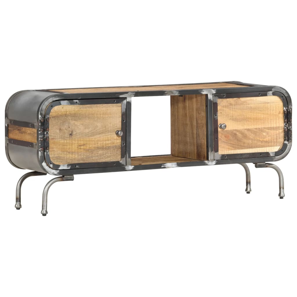 TV-Schrank Mangoholz 110x30x42 cm Massivholz Industrie Design TV-Schrank Mangoholz 110x30x42 cm Massivholz Industrie Design