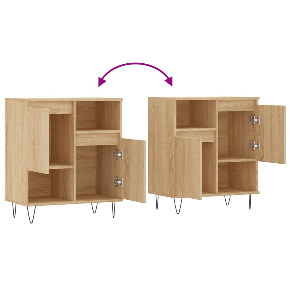 Sideboard mit Türen 60 cm breit in Sonoma Eiche Optik Wohnzimmer Flur modern Sideboard mit Türen 60 cm breit in Sonoma Eiche Optik Wohnzimmer Flur modern