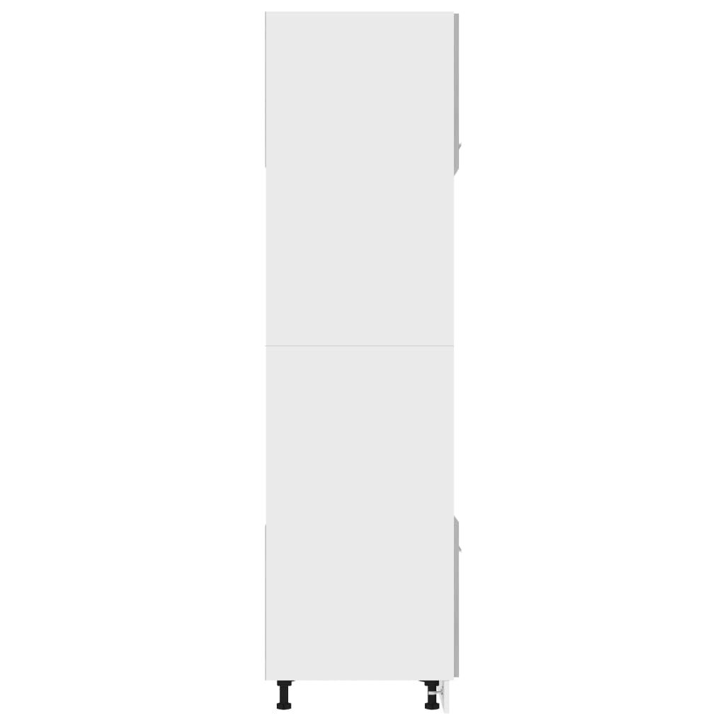 Mikrowellenschrank Betongrau 60 x 57 x 207 cm modern mit viel Stauraum