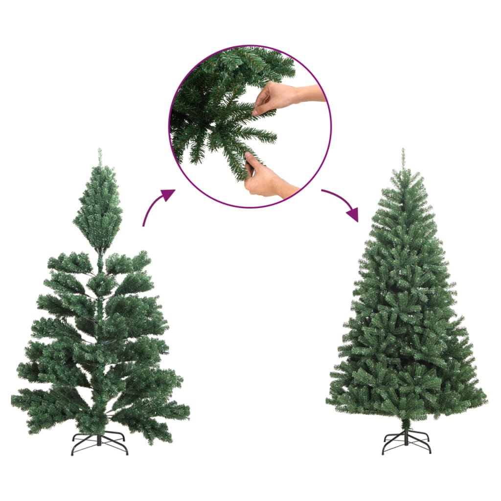 Künstlicher Weihnachtsbaum mit Echtholz, Zapfen Grün 180cm Baum Naturgetreu Künstlicher Weihnachtsbaum mit Echtholz, Zapfen Grün 180cm Baum Naturgetreu