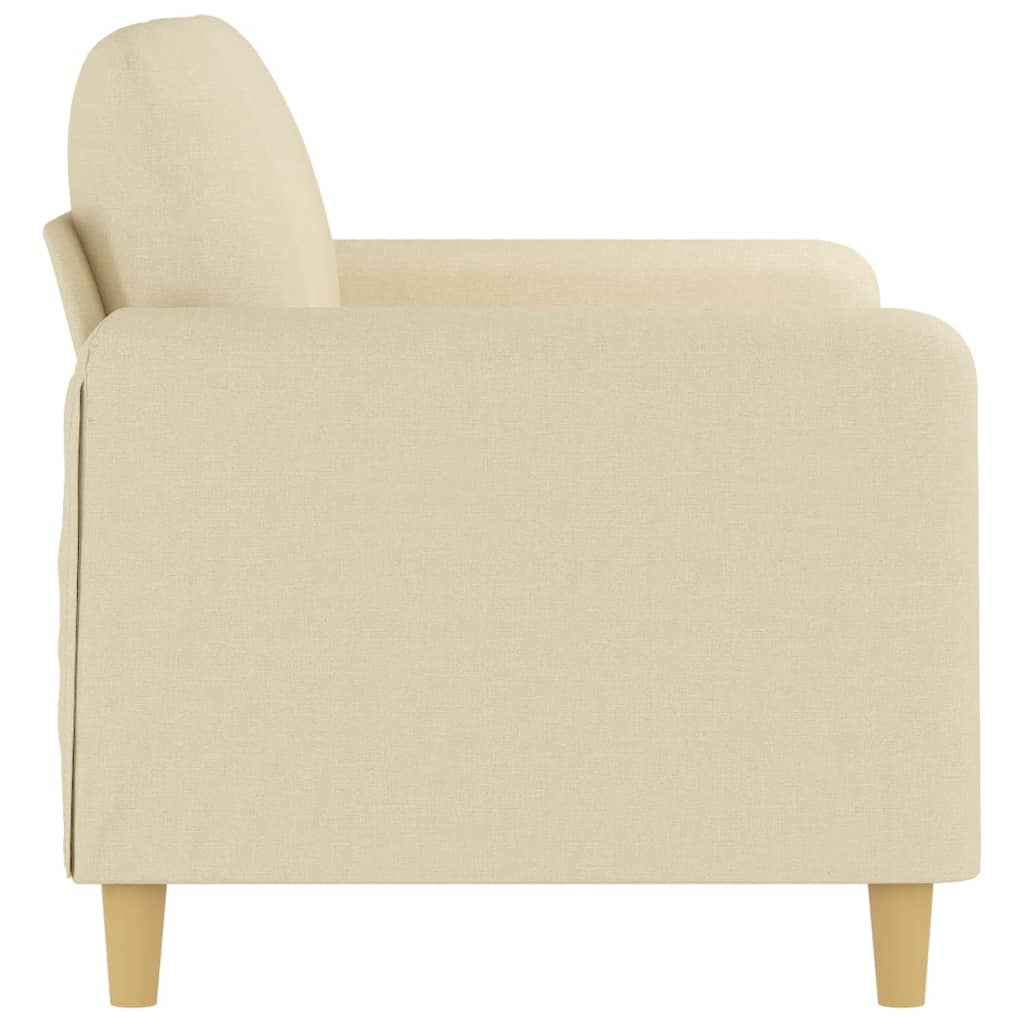 2-Sitzer-Sofa Creme 120 cm Stoff modern bequem Wohnzimmer Polster Couch