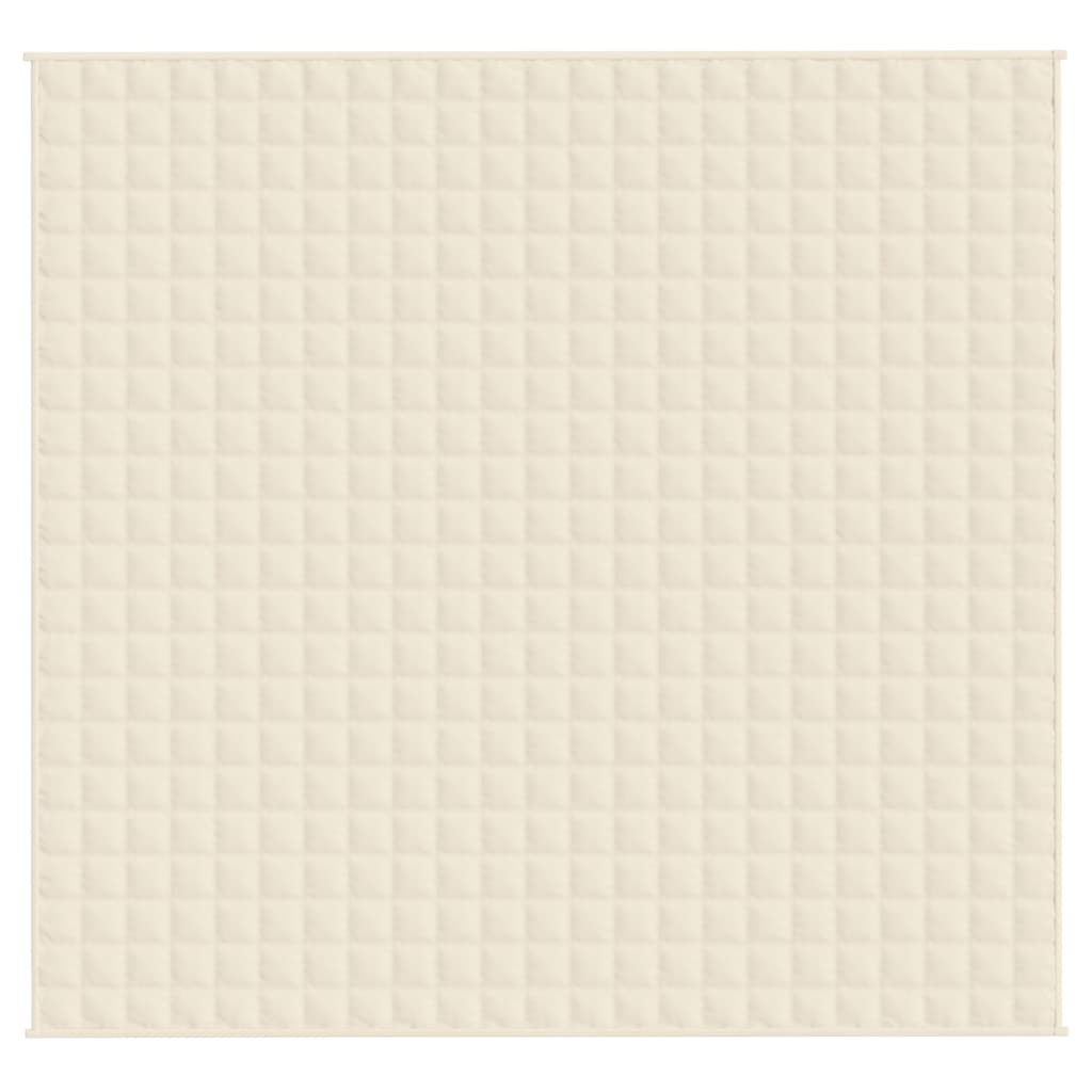 Gewichtsdecke Hellcreme 220x235 cm 15 kg beruhigend für erholsamen Schlaf