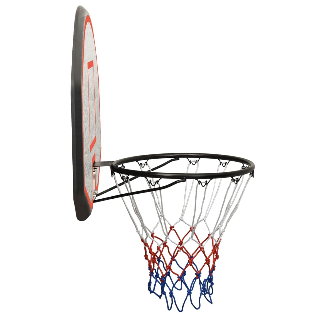 vidaXL Basketball-Rückwand Schwarz 90 x 60 x 2 cm Polyethylen