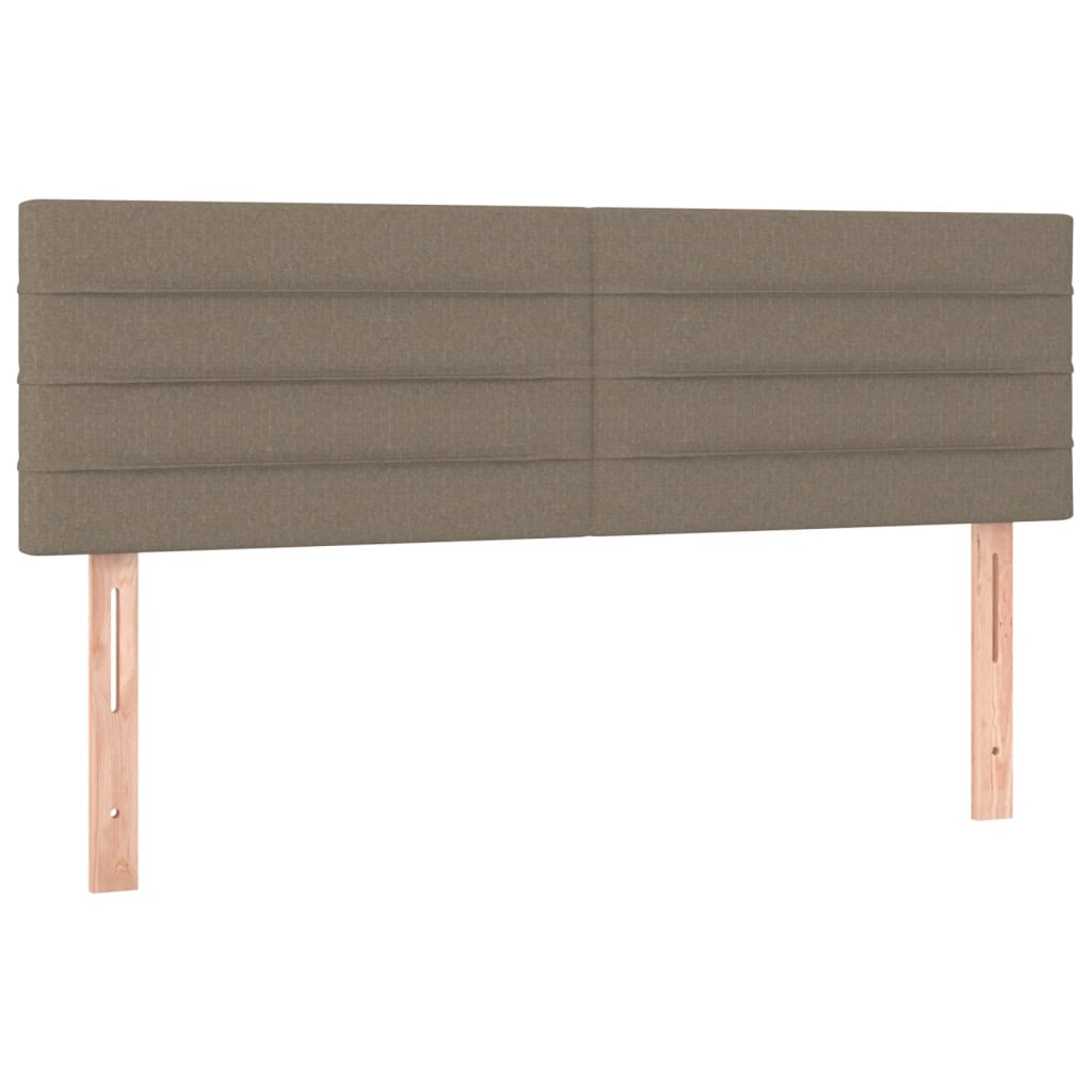 Bett Kopfteile 2er-Set Taupe 72x5x78/88 cm Stoff komfortables Schlafzimmer Bett Kopfteile 2er-Set Taupe 72x5x78/88 cm Stoff komfortables Schlafzimmer