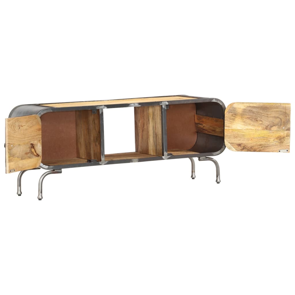 TV-Schrank Mangoholz 110x30x42 cm Massivholz Industrie Design TV-Schrank Mangoholz 110x30x42 cm Massivholz Industrie Design