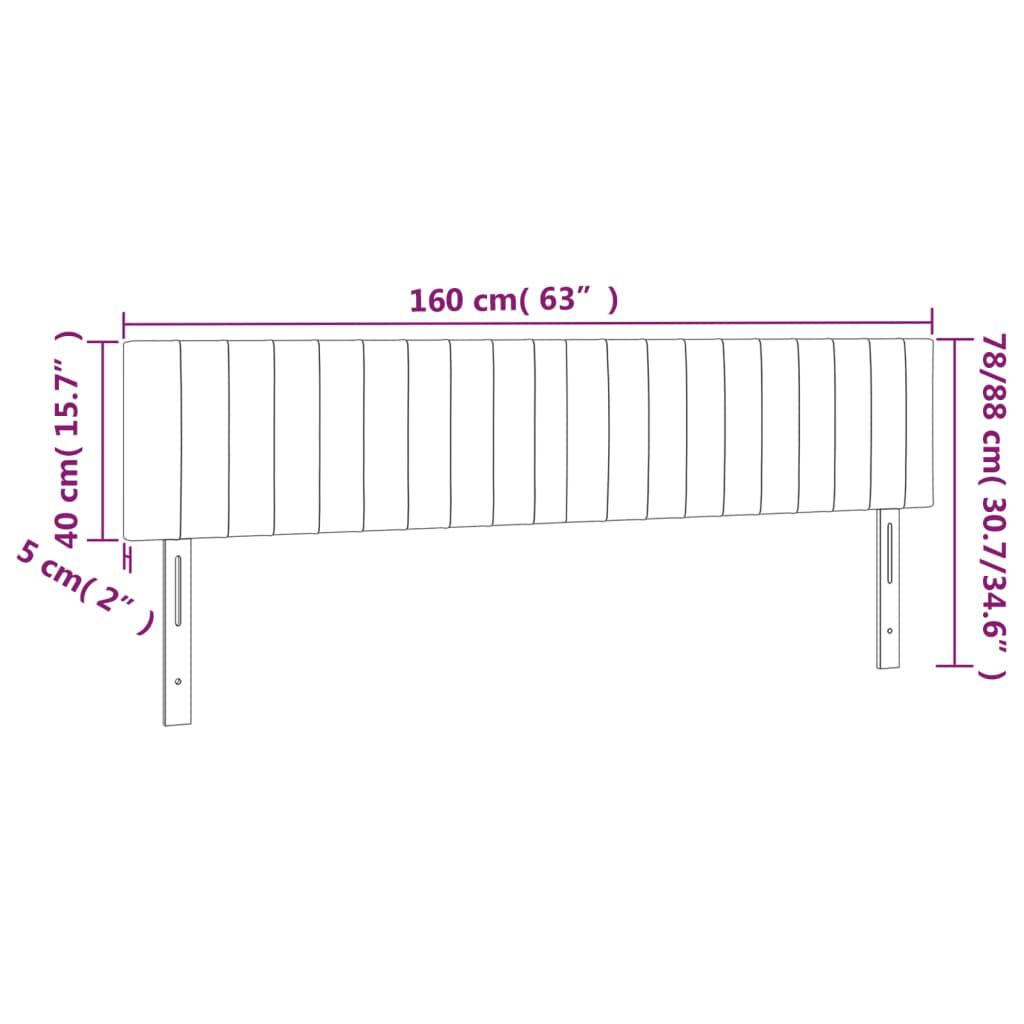 Kopfteil Bett Set 2 Stück Creme Polster 80 cm für Betten aller Art modern Kopfteil Bett Set 2 Stück Creme Polster 80 cm für Betten aller Art modern