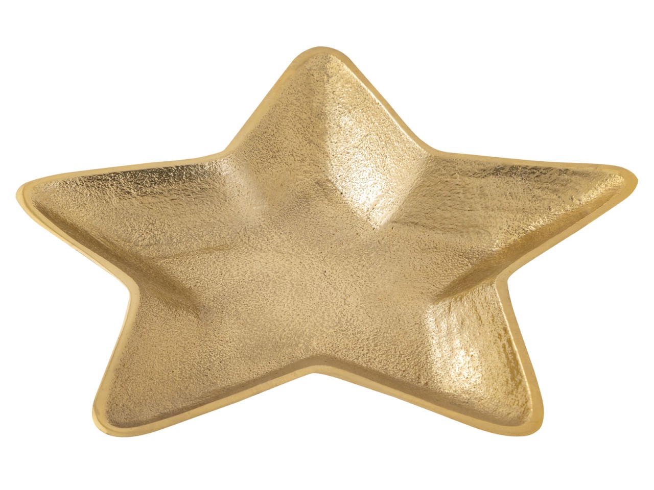 Dekoschalen Stern 2er Set Starlight gold o. silber Weihnachtsdeko Aluminium