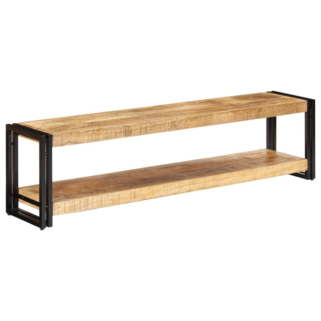 TV-Schrank Mango Massivholz 150x30x40 cm rustikaler Look für Wohnzimmer TV-Schrank Mango Massivholz 150x30x40 cm rustikaler Look für Wohnzimmer