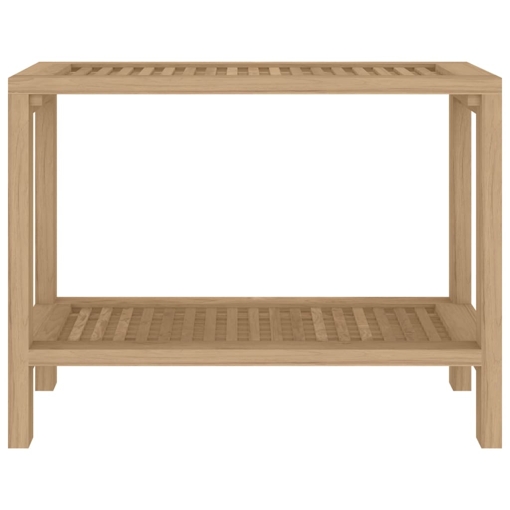 Badregal Beistelltisch Teakholz 60x30x45 cm  Ablagefläche robust rustikal