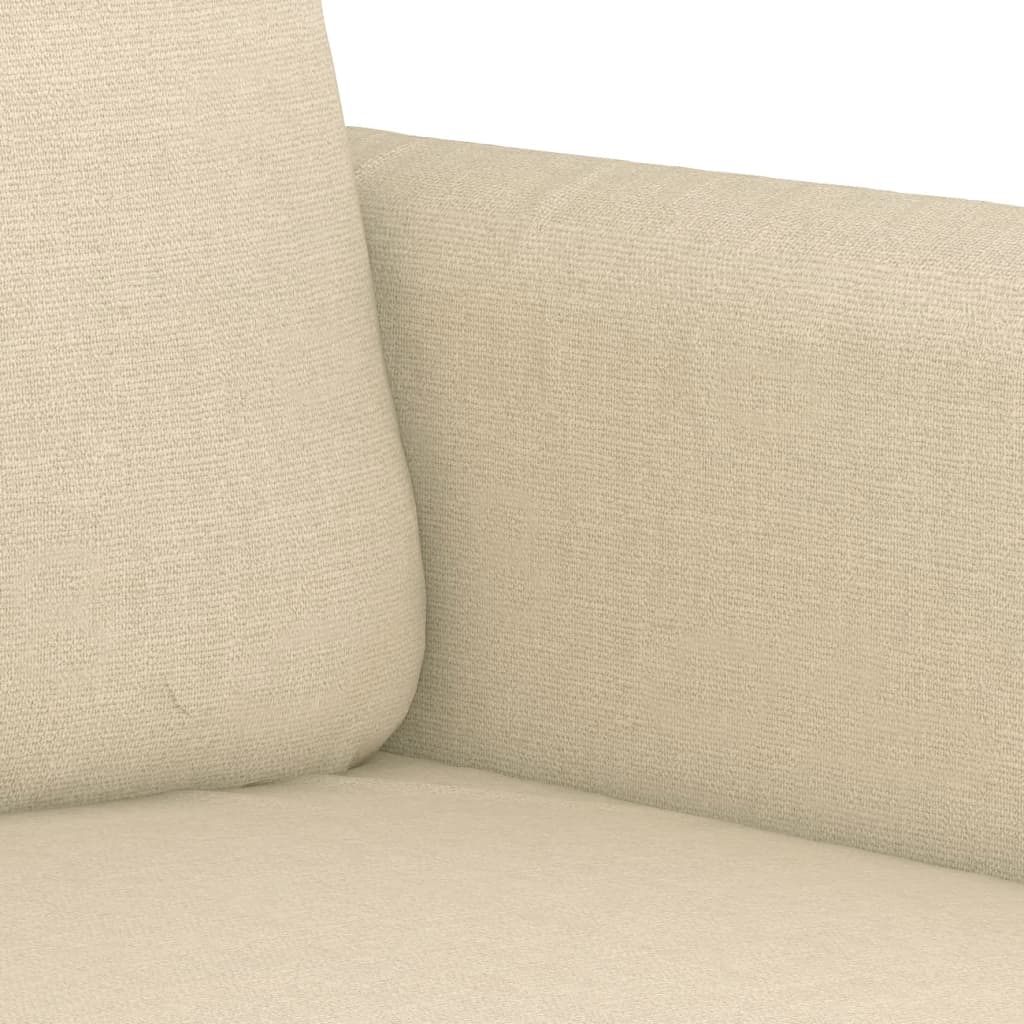 2-Sitzer-Sofa Creme 120 cm Stoff modern bequem Wohnzimmer Polster Couch