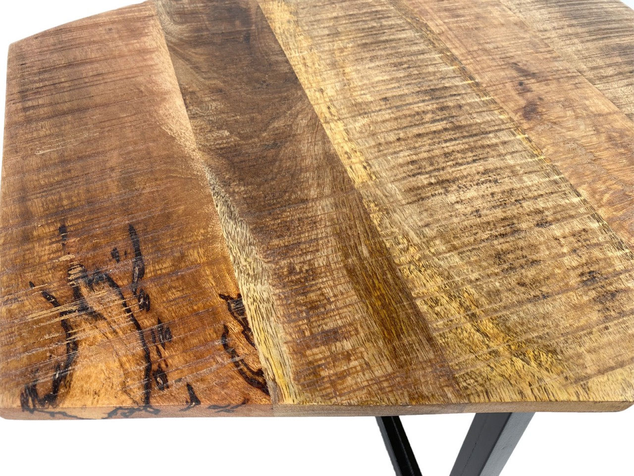 Beistelltisch 56 x 47 cm nachhaltig Wohnzimmer Tisch Couchtisch Nizza Metall-Gestell schwarz - weiß Beistelltisch 56 x 47 cm nachhaltig Wohnzimmer Tisch Couchtisch Nizza Metall-Gestell schwarz - weiß