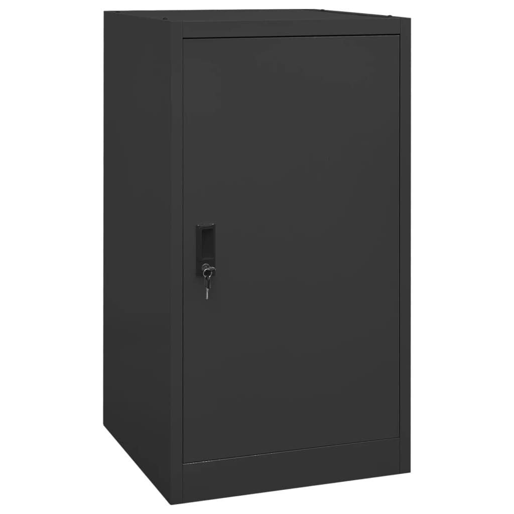 Sattelschrank aus Stahl Anthrazit 53x53x105 cm kompakt und abschließbar Sattelschrank aus Stahl Anthrazit 53x53x105 cm kompakt und abschließbar