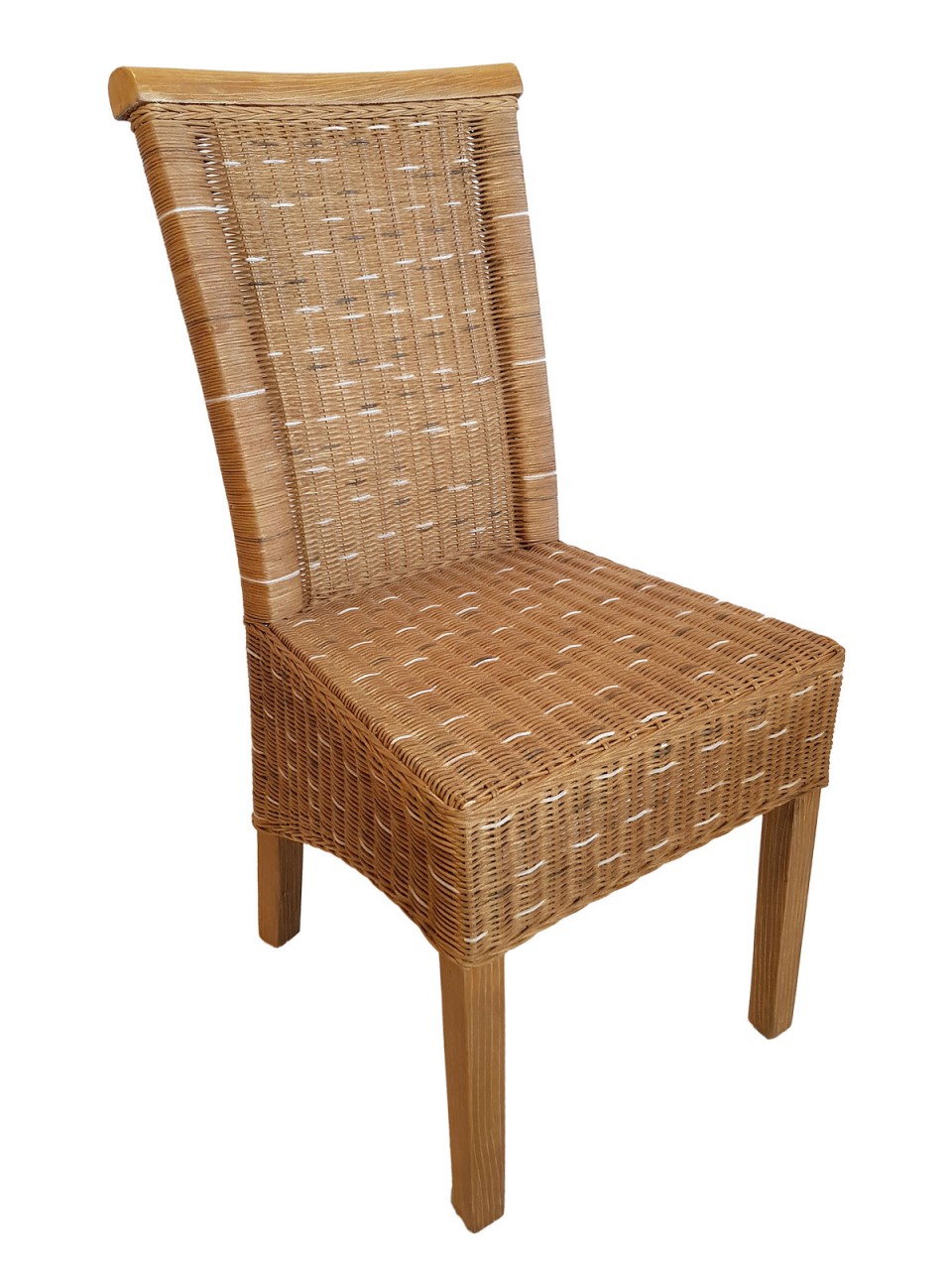 Esszimmer Stühle Set 4 Stück Rattanstühle Esstisch Stühle Perth braun Korbstühle
