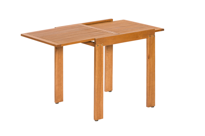 Comodoro Gartenmöbel-Set 3-teilig – 2 Klappsessel & Balkonausziehtisch 65–130 cm aus FSC® Eukalyptusholz
