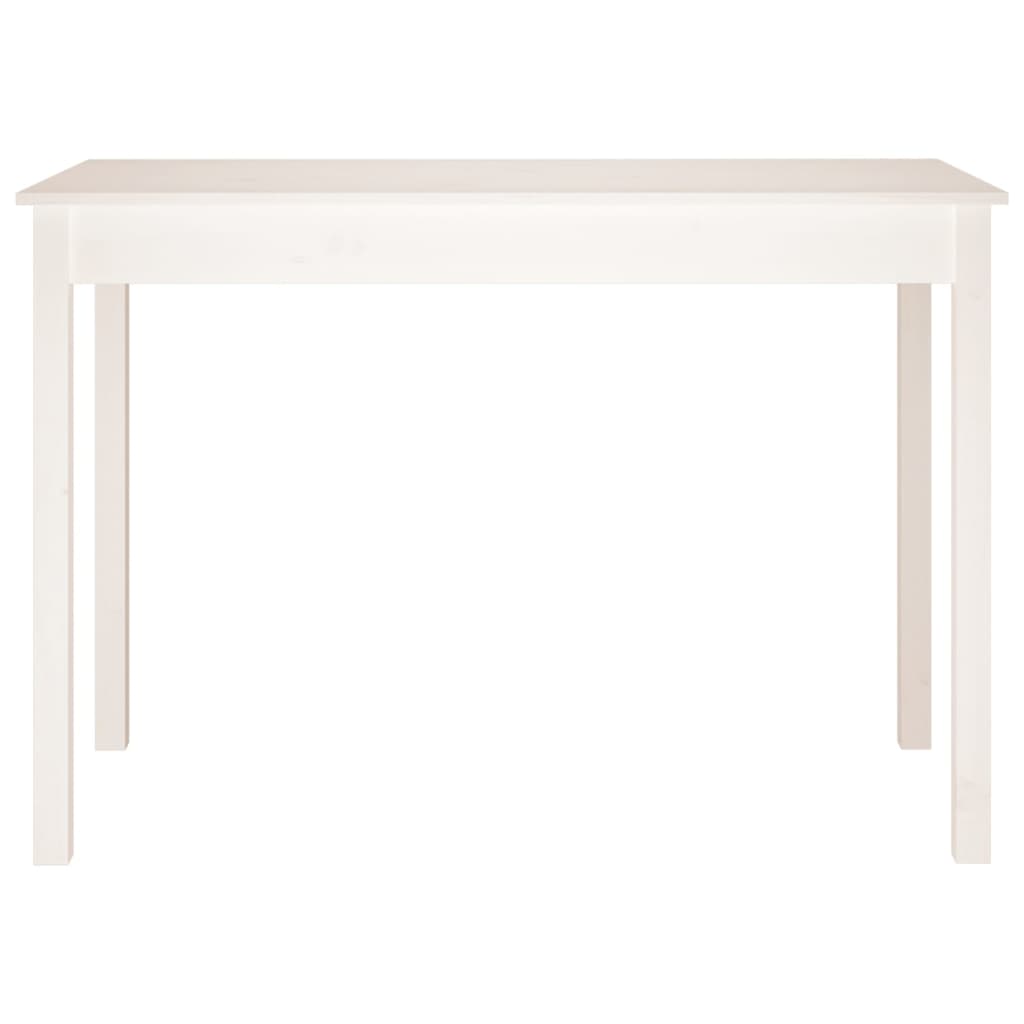 Esstisch Weiß 110x55x75 cm Massivholz Kiefer für modernes Esszimmer Esstisch Weiß 110x55x75 cm Massivholz Kiefer für modernes Esszimmer