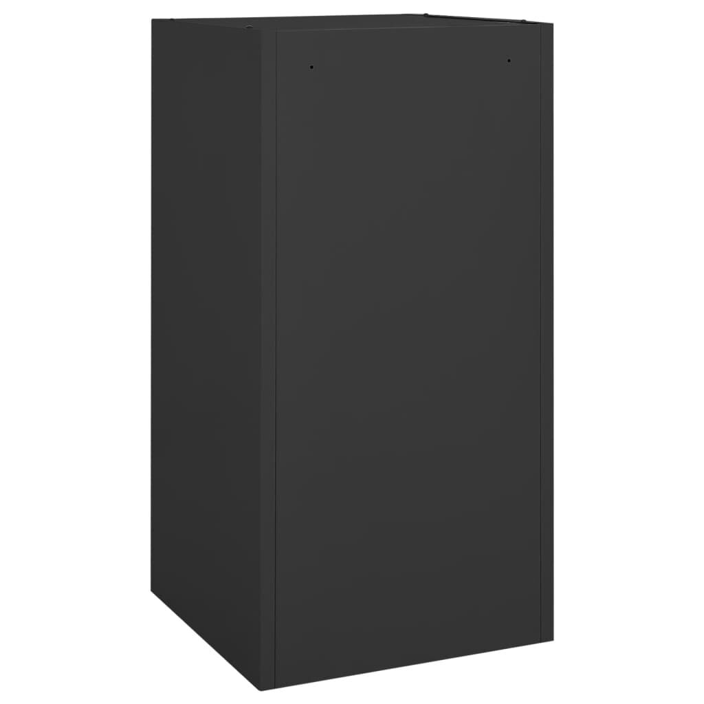 Sattelschrank aus Stahl Anthrazit 53x53x105 cm kompakt und abschließbar Sattelschrank aus Stahl Anthrazit 53x53x105 cm kompakt und abschließbar