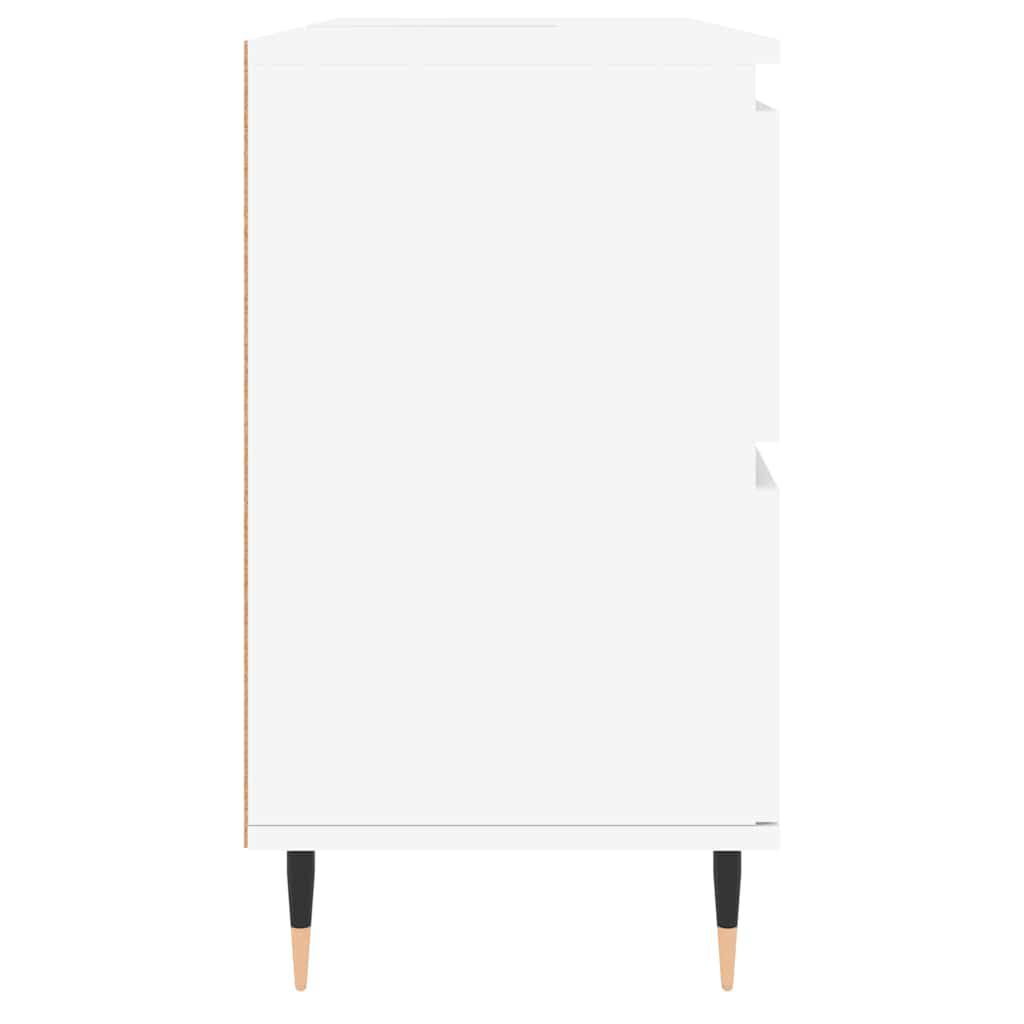 Badschrank Weiß 80x33x60 cm modern kompakt aus Holzwerkstoff praktisch Badschrank Weiß 80x33x60 cm modern kompakt aus Holzwerkstoff praktisch