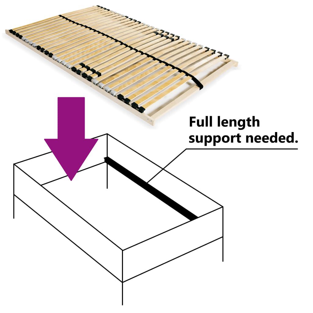 Lattenrost 100x200 cm 28 flexible Latten mit 7 Komfortzonen für besseren Schlaf Lattenrost 100x200 cm 28 flexible Latten mit 7 Komfortzonen für besseren Schlaf