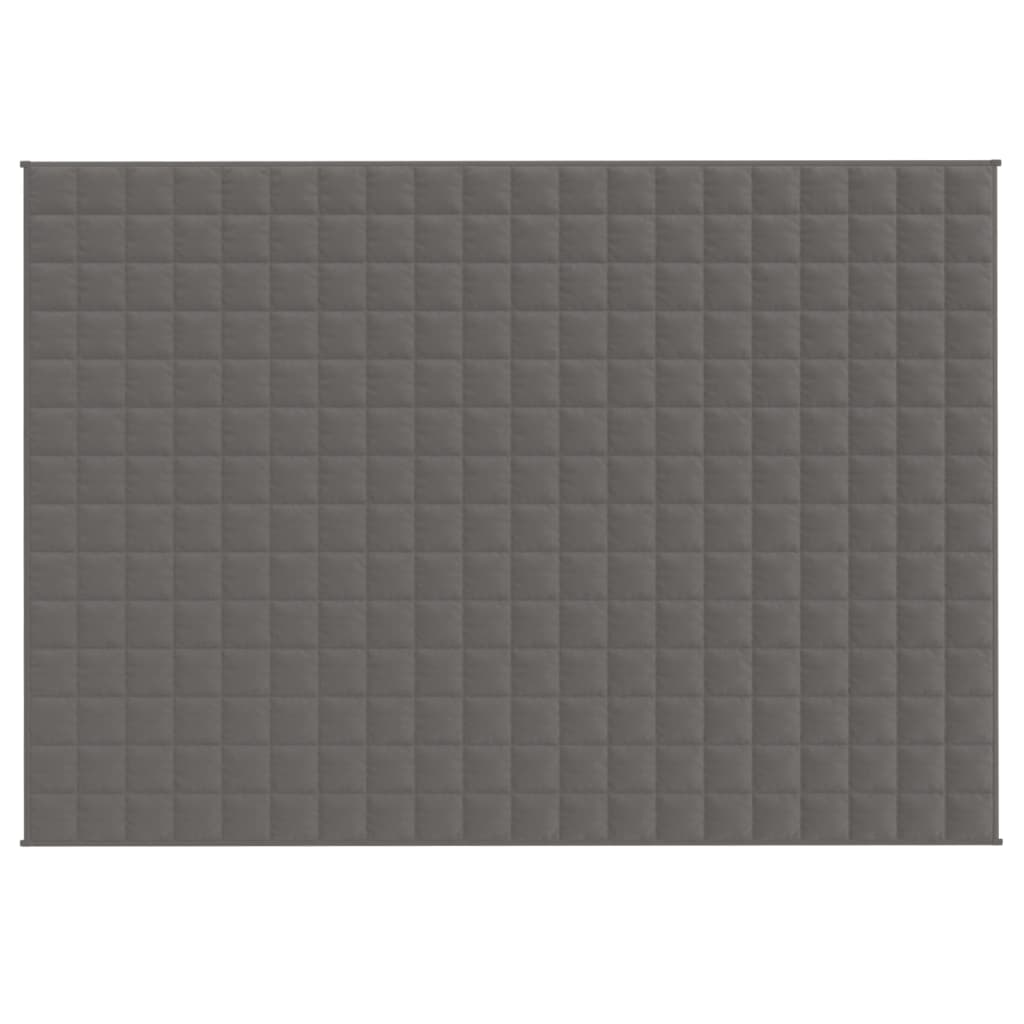 Gewichtsdecke Grau 138x200 cm 6 kg Stoff für Entspannung und besseren Schlaf
