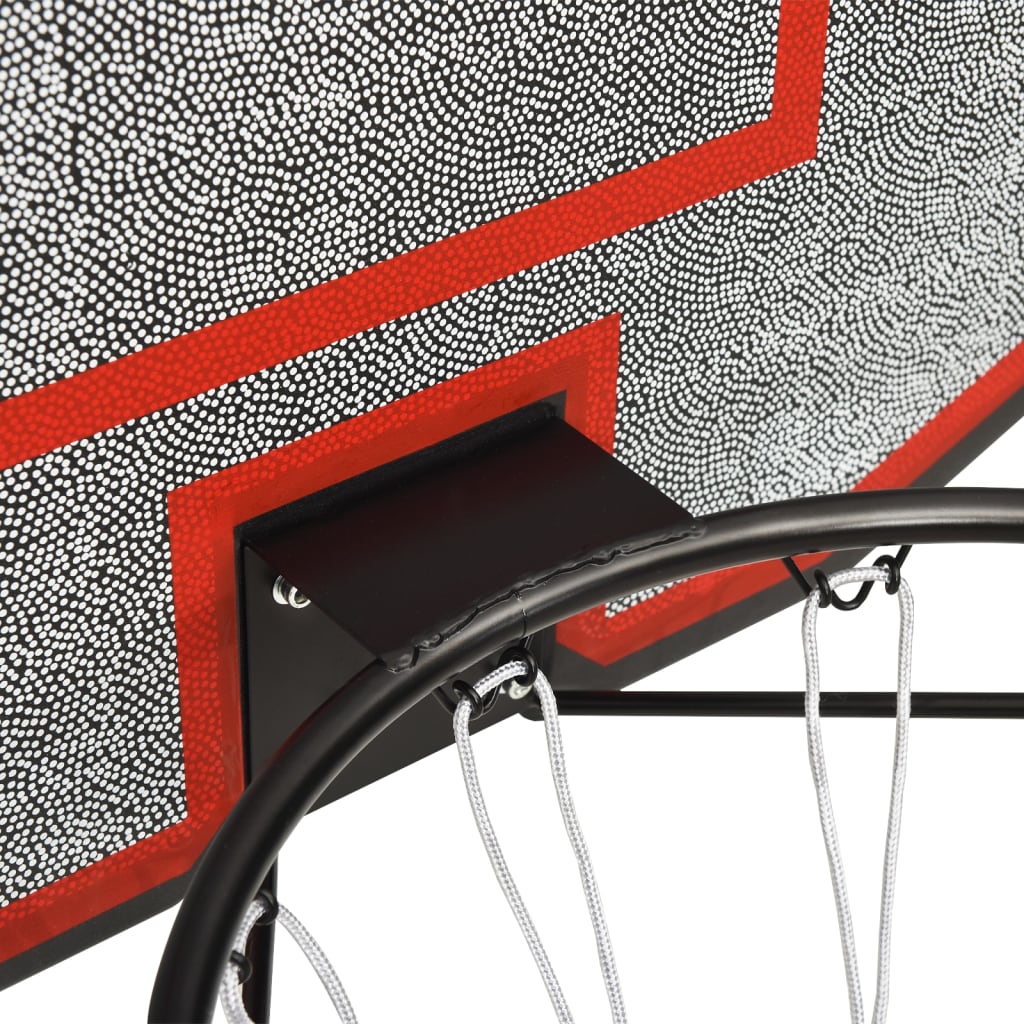 vidaXL Basketball-Rückwand Schwarz 90 x 60 x 2 cm Polyethylen