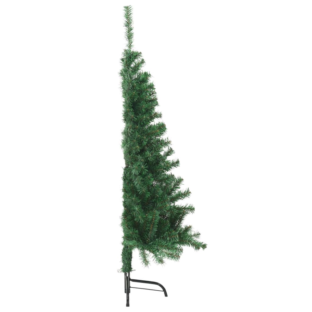 Christbaum Weihnachtsbaum Künstlich halber Baum mit Ständer Grün 120 cm